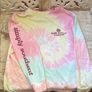 Simply Southern Pastel Tie-Dye Long Sleeve